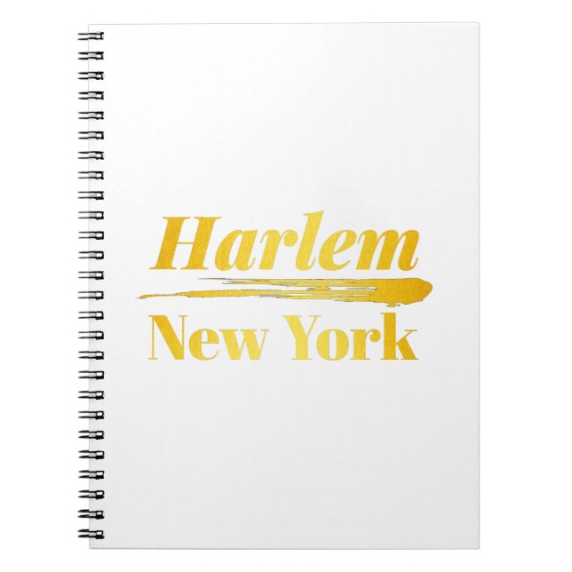 Harlem New York Gold Notebook (Front)