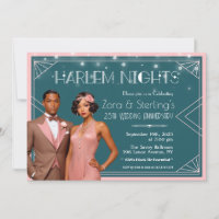 Harlem Nights African American Wedding Anniversary