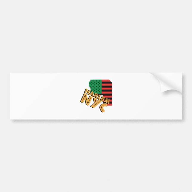 Harlem NYC Bumper Sticker (Front)