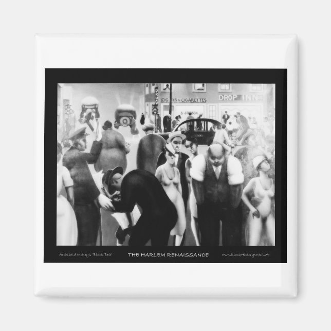 Harlem Renaissance Art - "Black Belt" Magnet (Front)