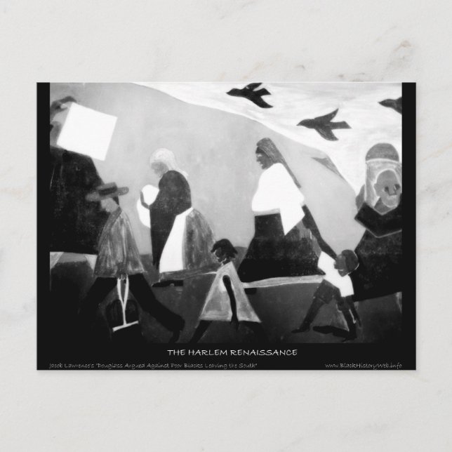 Harlem Renaissance Art - The Migration Series Postcard (Front)