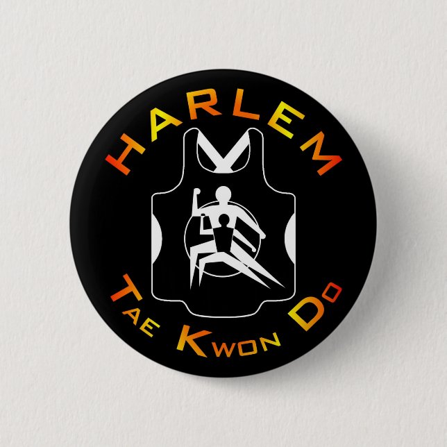 Harlem Tae Kwon Do Button (Front)
