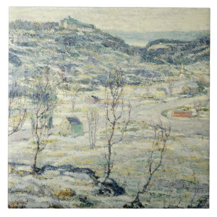 Harlem Valley in Winter (New York Scene) Tile