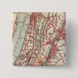 Harlem, Yonkers, Pelham Manor, New York 15 Cm Square Badge