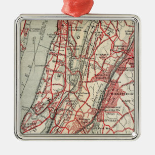 Harlem, Yonkers, Pelham Manor, New York Metal Tree Decoration