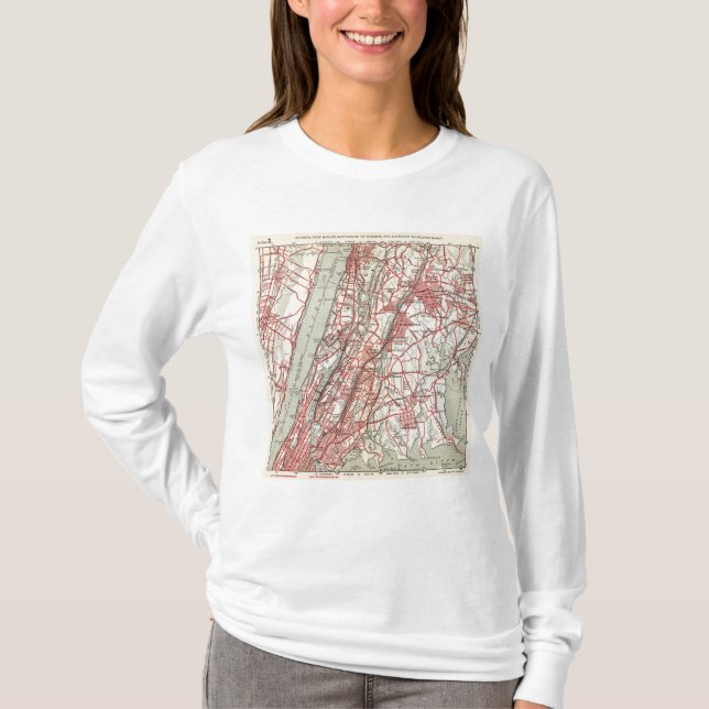 Harlem, Yonkers, Pelham Manor, New York T-Shirt (Front)