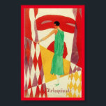 Harlequin Art Deco  Poster<br><div class="desc">Harlequin Art Deco Poster</div>