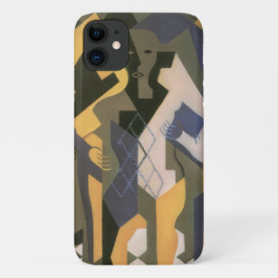 Harlequin at a Table by Juan Gris, Vintage Cubism iPhone 11 Case