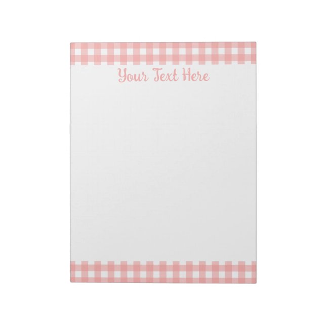 Harlequin Black and White Diamond Pattern Notepad (Rotated)