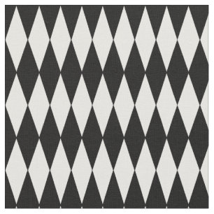Harlequin Black and White large Diamonds Fabric