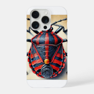 Harlequin Cabbage Bug 051124IREF203 - Watercolor iPhone 15 Pro Case