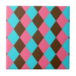 Harlequin, Chocolate Pastel Ceramic Tile