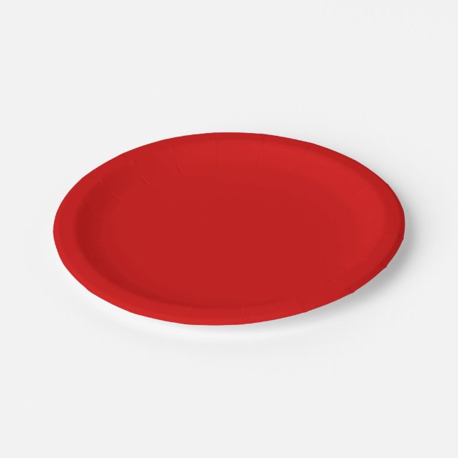 Harlequin Coordinating Solid 1-Red-PAPER PLATES (Angled)