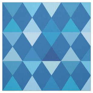 Harlequin / diamond pattern - Denim Blues Fabric
