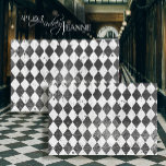 Harlequin Ephemera Black n White Wood Decoupage Tissue Paper<br><div class="desc">"Harlequin Ephemera Black n White Wood Decoupage, heavy weight tissue paper for crafting and furniture decoration." Rustic elegant black and white painted Harlequin diamond pattern that has been distressed and work over a white crackle finish wood background. Script ephemera handwriting overlay finishes the design. Painted in watercolor and graphically designed...</div>