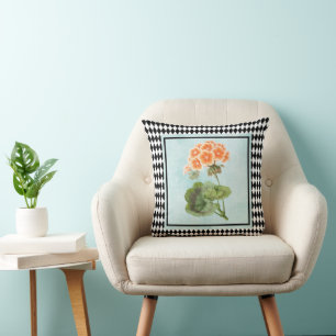 Harlequin Framed Geranium Botanical Cushion