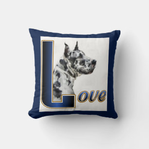 Harlequin Great Dane Art Gifts Cushion