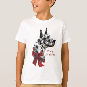 Harlequin Great Dane Christmas Gifts T-Shirt