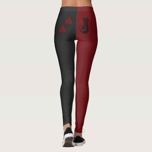 Harlequin Jack of Spades Leggings (Back)