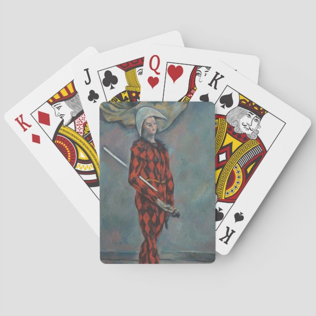 Harlequin (Joker) (by Paul Cézanne) Playing Cards (Back)