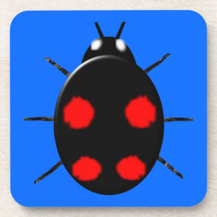 Harlequin Ladybird Cork Coaster