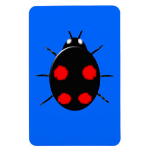 Harlequin Ladybird Premium Magnet