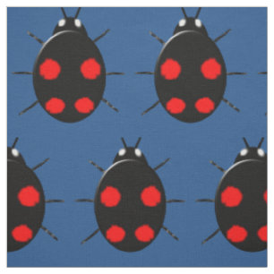 Harlequin Ladybug Patterned Craft Fabric