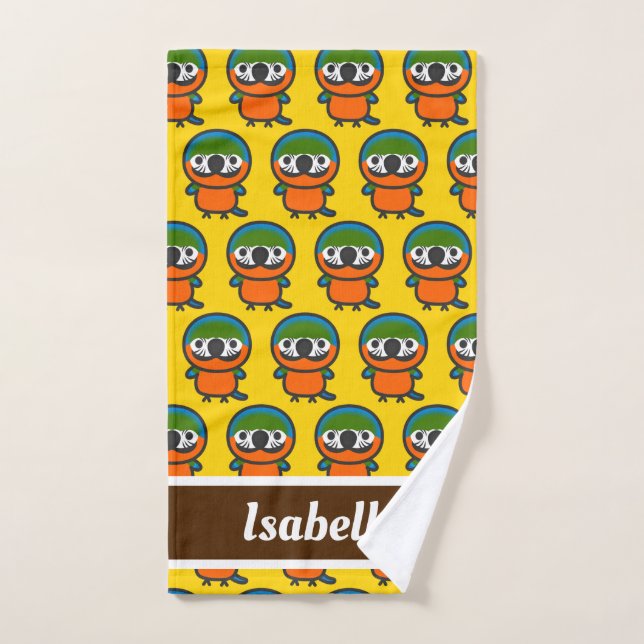 Harlequin Macaw Hand Towel (Hand Towel)