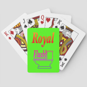 Harlequin Neon Green Solid Colour Playing Cards