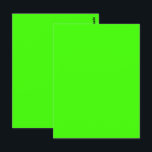 Harlequin Neon Green Solid Colour Postcard<br><div class="desc">Postcard Postal Greeting Note Post Card printed with Harlequin Neon Green Solid Colour artwork design illustration by TheFabricSeal at Zazzle.com #Zazzle Made https://www.zazzle.com/store/thefabricseal. Harlequin Green is a brilliant bright looking neon style colour located somewhere between classic green and chartreuse green yellow on the colour wheel spectrum. The colour Harlequin is...</div>