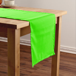 Harlequin Neon Green Solid Colour Short Table Runner