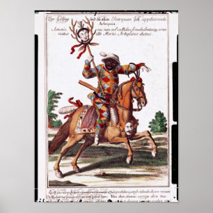 Harlequin on Horseback Poster