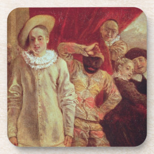 Harlequin, Pierrot and Scapin, Actors from the Com Coaster