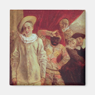 Harlequin, Pierrot and Scapin, Actors from the Com Magnet
