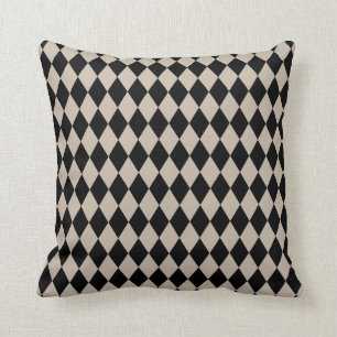 Harlequin Tan and Black Cushion