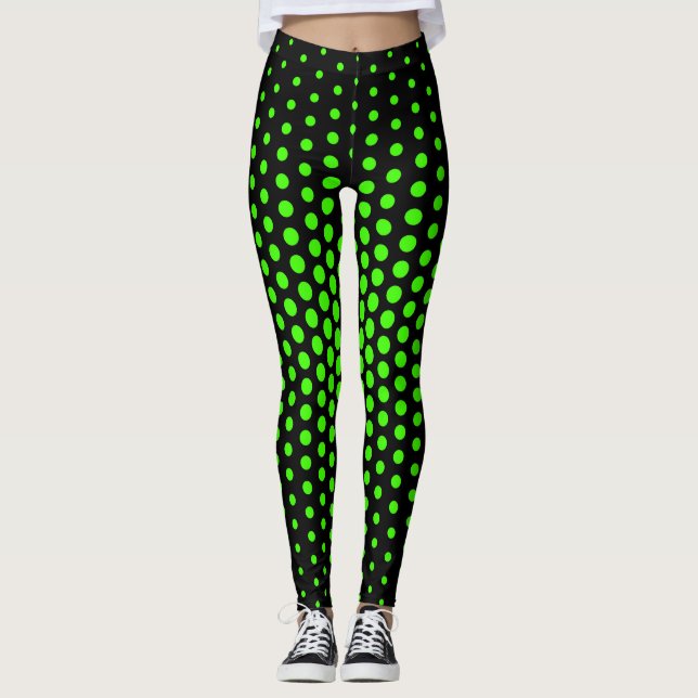 Harlequin Techno Dot Pattern Leggings (Front)