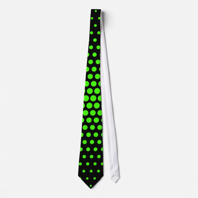 Harlequin Techno Dots Modern Black Tie (Front)