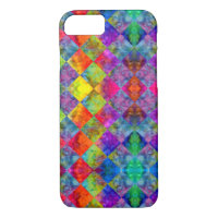 [Harlequin Tie-Dye] Diamond Fractal Chequered