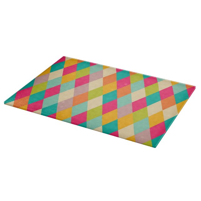 Harlequin vintage pattern cutting board (Corner)