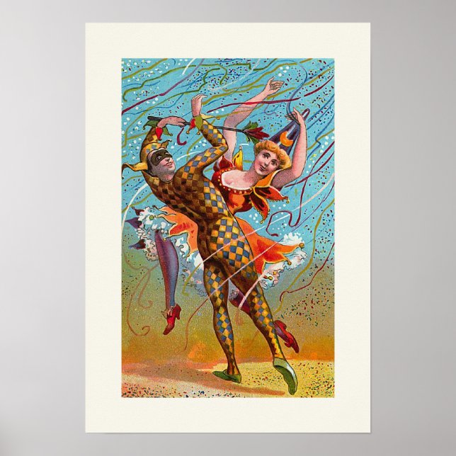 "Harlequin" Vintage Poster (Front)