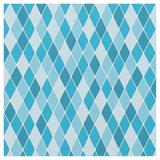 Harlequin winter pattern fabric (Close Up)