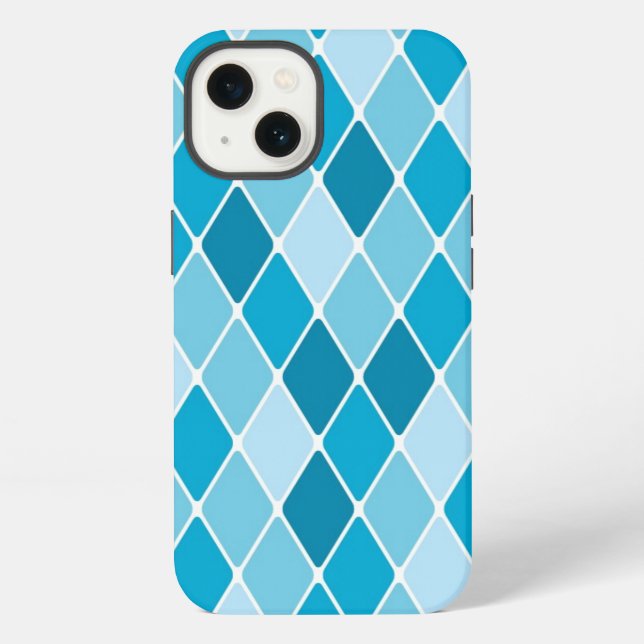 Harlequin winter pattern iPhone case (Back)