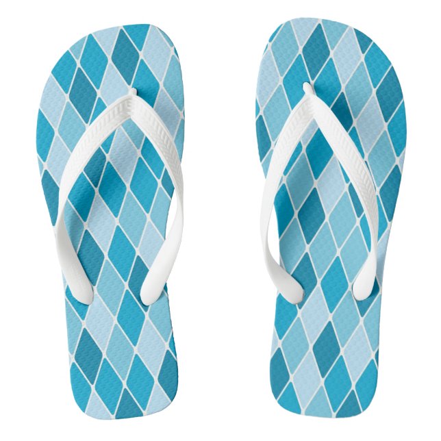 Harlequin winter pattern jandals (Footbed)