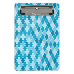 Harlequin winter pattern mini clipboard