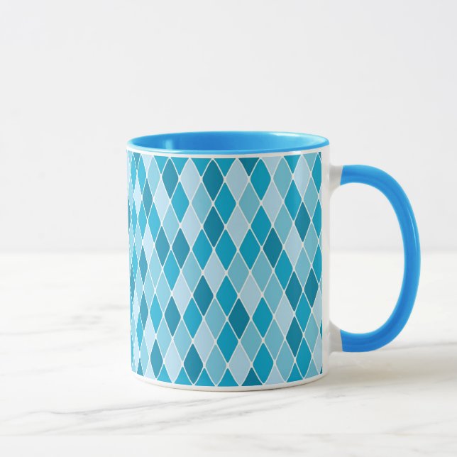 Harlequin winter pattern mug (Right)