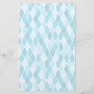 Harlequin winter pattern stationery