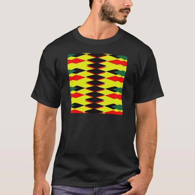 Harlequin Yellow Jokers Deck T-Shirt (Front)