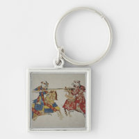 Harley 4205 f.366 Jousting Knights, c.1445 (vellum