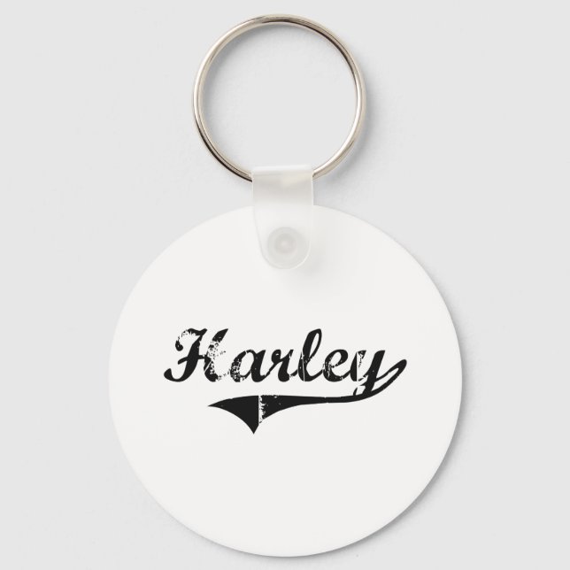 Harley Classic Style Name Key Ring (Front)