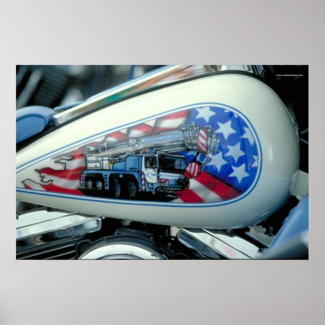Harley Fuel Tank - S.D. Poster (Front)